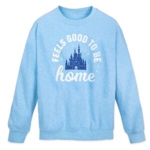 Disney “feels good to be home” Blue Graphic Sweatshirt